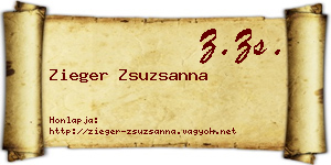 Zieger Zsuzsanna névjegykártya